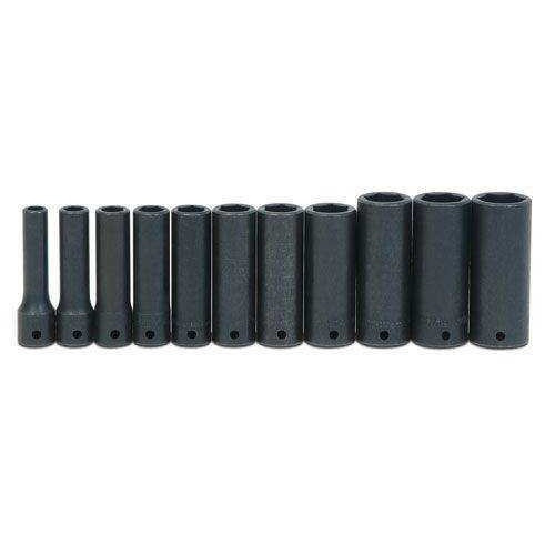 3/8 - 1" Williams 1/2" Dr Deep Impact Socket Set 6 Pt 11 Pcs - WS-14-11