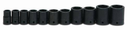 Williams 1/2 - 1 1/8 Williams 1/2 Dr Shallow Impact Socket Set 6 Pt 11 Pcs - WS-4-11RC