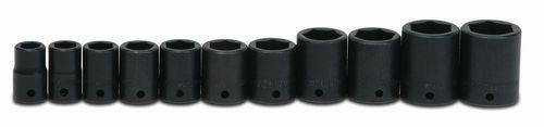 1/2 - 1 1/8" Williams 1/2" Dr Shallow Impact Socket Set 6 Pt 11 Pcs - WS-4-11RC Pro Torque Tools