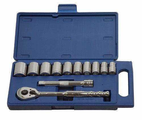 1/2 - 1 1/8" Williams 1/2" Dr Shallow Socket & Tool Set 12 Pt 12 Pcs - 50667 Pro Torque Tools