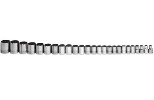 3/8 - 1 1/2" Williams 1/2" Dr Shallow Socket Set 12 Pt 23 Pcs - WSS-23RC Pro Torque Tools