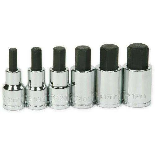 8 - 19MM Williams 1/2" Dr Hex Bit  Socket Set 6 Pcs - 32904