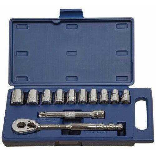 12 -24MM Williams 1/2" Dr Shallow Socket & Tool Set 12 Pt 12 Pcs - 50669