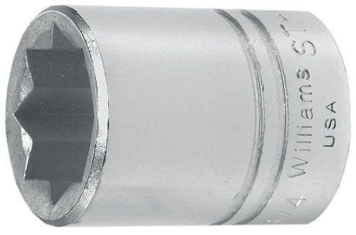 Williams 7/8 Williams 1/2 Dr Shallow Socket 8 Pt - ST-828 Williams 7/8 Williams 1/2 Dr Shallow Socket 8 Pt - ST-828
