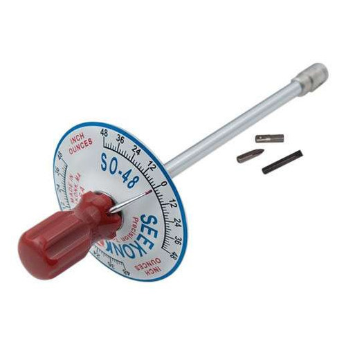 1/4'' Dr 0 - 48 In Oz Seekonk Vertical Torque Gauge Screwdriver - S0-48