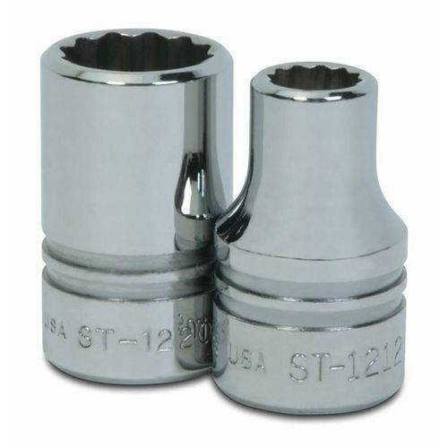 3/8" Williams 1/2" Dr Shallow Socket 12 Pt - ST-1212