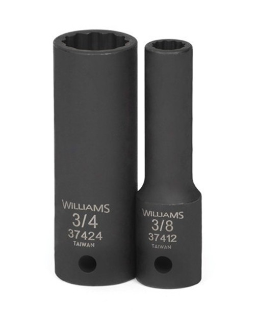 Williams 1 1/2 Williams 1/2 Dr Deep Impact Socket 12 Pt - 37448 Williams 1 1/2 Williams 1/2 Dr Deep Impact Socket 12 Pt - 37448