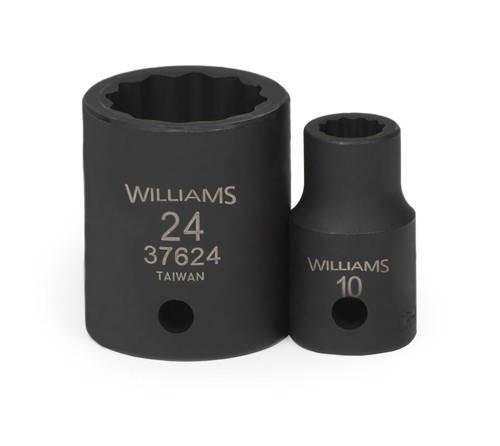 Williams 19MM Williams 1/2 Dr Shallow Impact Socket 12 Pt - 37619