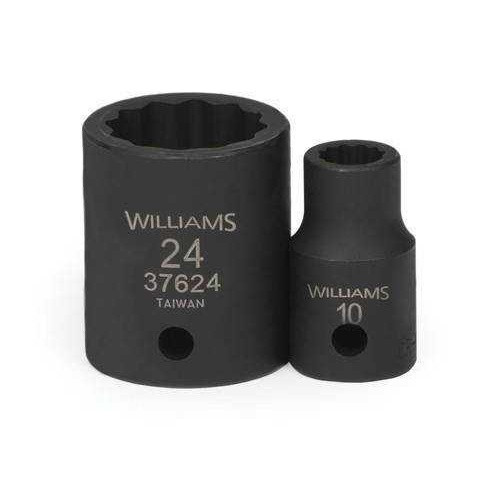 21MM Williams 1/2" Dr Shallow Impact Socket 12 Pt - 37621