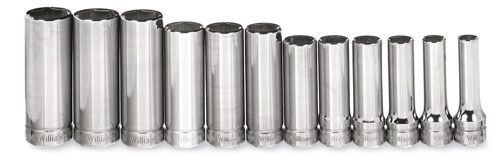 Williams 9 - 19MM Williams 3/8 Dr Deep Socket Set 6 Pt 12 Pcs - MSBD-12HRC Williams 9 - 19MM Williams 3/8 Dr Deep Socket Set 6 Pt 12 Pcs - MSBD-12HRC