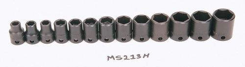 Williams 7 - 19MM Williams 3/8 Dr Shallow Impact Socket Set 6 Pt 13 Pcs - MS-2-13H Williams 7 - 19MM Williams 3/8 Dr Shallow Impact Socket Set 6 Pt 13 Pcs - MS-2-13H