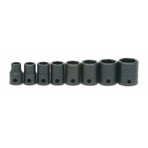 1/4 - 1" Williams 3/8" Dr Shallow Impact Socket Set 6 Pt 13 Pcs - WS-2-13