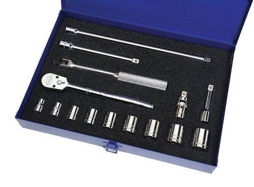 Williams 3/8 - 7/8 Williams 3/8 Dr Shallow Socket and Tool Set 12 Pt 15 Pcs - WSB-15F