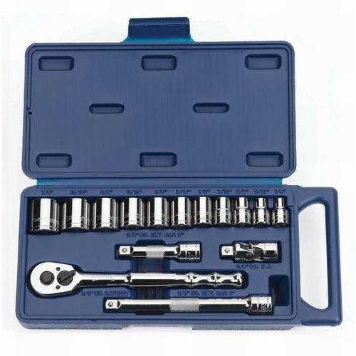 1/4 - 7/8" Williams 3/8" Dr Socket & Tool Set 12 Pt 15 Pcs - 50673