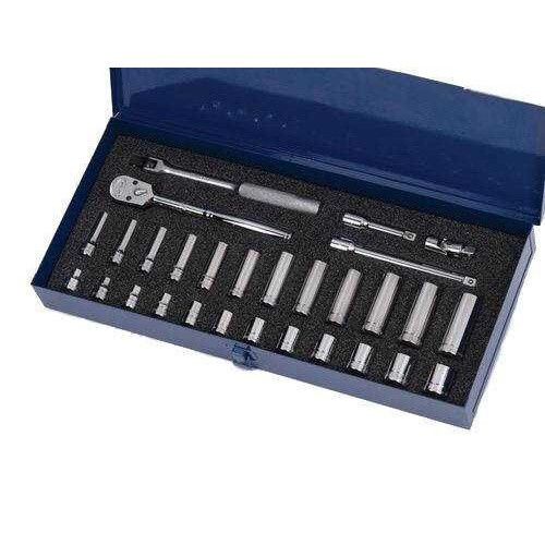 8 - 19MM Shallow & 8 - 19MM Deep Williams 3/8" Dr Socket & Tool Set 6 & 12 Pt 29 Pcs & Tool Box - MSB-29FTB