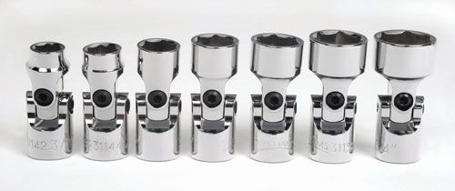 Williams 3/8 - 3/4 Williams 3/8 Dr Universal Socket Set 7 Pcs - 31938 Williams 3/8 - 3/4 Williams 3/8 Dr Universal Socket Set 7 Pcs - 31938