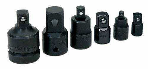 1/4 - 3/4" Williams 3/8" Dr Impact Adapter Set 6 Pcs - WSB-6ADPA Pro Torque Tools