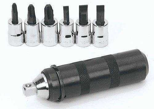 Williams 3/8" Dr Screwdriver Bit & Hand Driver Set 7 Pcs - WSBHMD-7 Pro Torque Tools