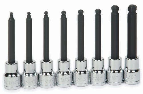Williams 1/8 - 3/8 Williams 3/8 Dr Long Ball Hex Bit Socket Set 8 Pcs - 31947