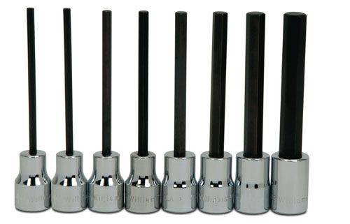 Williams 4 - 10MM Williams 3/8 Dr Long Hex Bit Socket Set 7 Pcs - 31951 -