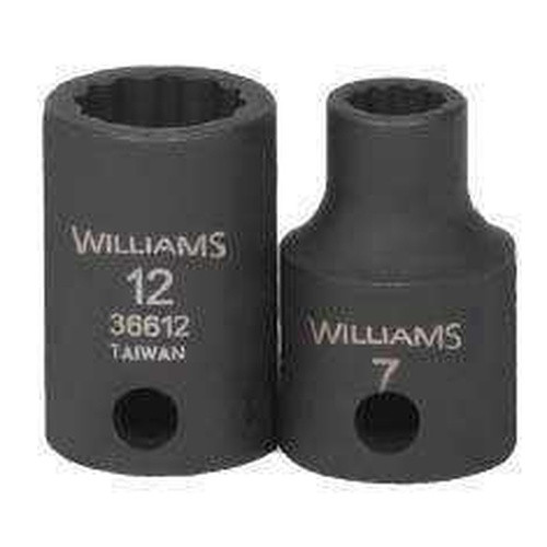 9MM Williams 3/8" Dr Shallow Impact Socket 12 Pt - 36609