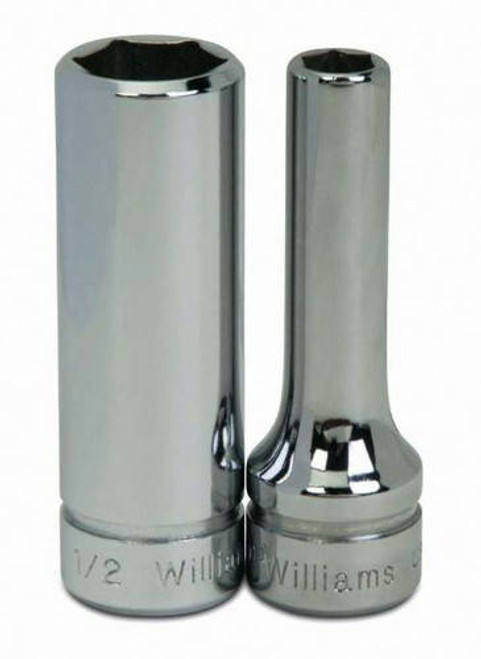Williams 11/16 Williams 3/8 Dr Deep Socket 12 Pt - BD-1222