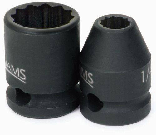 Williams 3/4 Williams 3/8 Dr Shallow Impact Socket 12 Pt - 35324