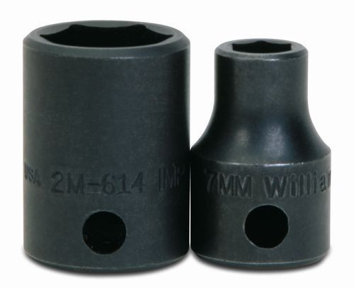 Williams 19MM Williams 3/8 Dr Shallow Impact Socket 6 Pt - 2M-619 Williams 19MM Williams 3/8 Dr Shallow Impact Socket 6 Pt - 2M-619