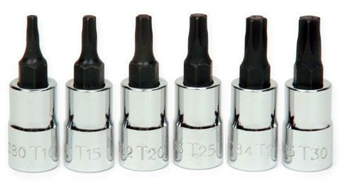 Williams T10 - T30 Williams 1/4 Dr Torx Bit Set 6 Pcs - 30908 Williams T10 - T30 Williams 1/4 Dr Torx Bit Set 6 Pcs - 30908