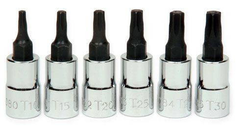 Williams T10 - T30 Williams 1/4 Dr Torx Bit Set 6 Pcs - 30908
