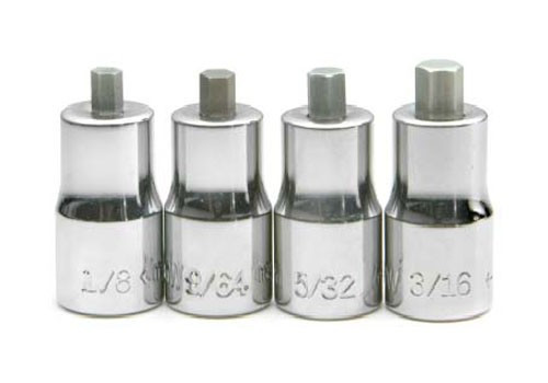Williams 1/8 - 3/16 Williams 1/4 Dr Hex Bit Socket Set 4 Pcs - WSM-4TRC Williams 1/8 - 3/16 Williams 1/4 Dr Hex Bit Socket Set 4 Pcs - WSM-4TRC