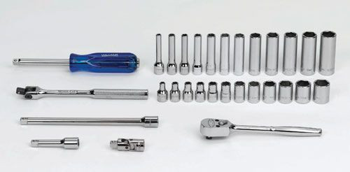 Williams 4 - 14MM Williams 1/4 Dr Shallow and Deep Socket and Tool Set 6 Pt 30 Pcs and Tool Box - MSM-30HFTB Williams 4 - 14MM Williams 1/4 Dr Shallow and Deep Socket and Tool Set 6 Pt 30 Pcs and Tool Box - MSM-30HFTB