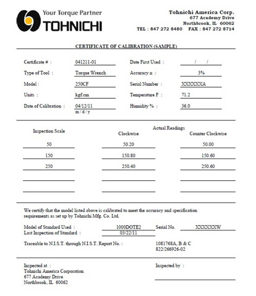 CSP6N4x8D+Cert 189.19 Tohnichi Pro Torque Tools