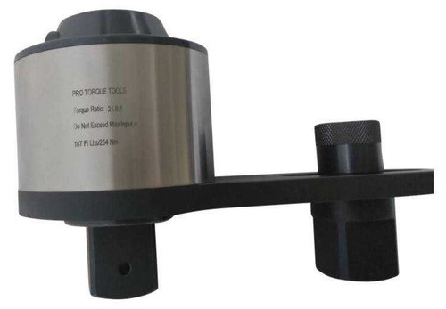 4,057 Ft Lbs 1 1/2" Dr 21:1 PTT Planetary Gear Torque Multiplier With Reaction Plate - TM-55F Pro Torque Tools