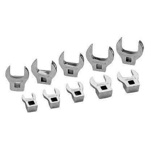 10-19MM Williams 3/8" Dr Crowfoot Wrenches On Clip Rail 10 Pcs - JHWWSBCOM-10