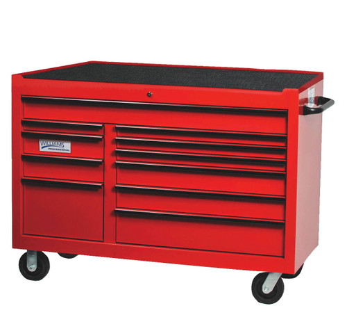 Williams 55\" Williams Roller Cabinet - 11 Drawer - Red - W55RC11 