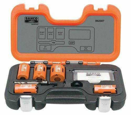 7/8 - 1 1/2" Bahco Bi-Metal Professional Holesaw Set 7 Pcs - 862007 Pro Torque Tools