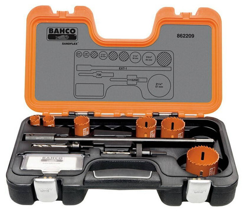 Bahco Plumbers Holesaw Set 9 Pcs - 862209