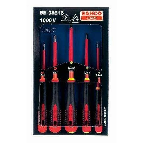 Bahco 1000 V Ergo Screwdriver Set 5 Pcs - BE-9881S