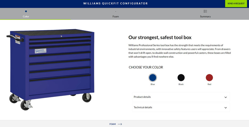 THE NEW WILLIAMS® QUICKFIT TOOL ORGANIZATION SYSTEM