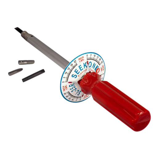 Seekonk 1/4'' Dr 0-25 In Lbs Vertical Torque Gauge Screwdriver SL-25 Left