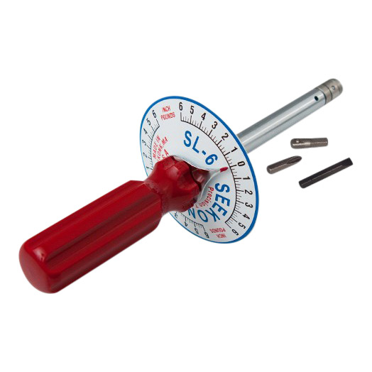 Seekonk 1/4'' Dr 0-6 In Lbs Vertical Torque Gauge Screwdriver SL-6