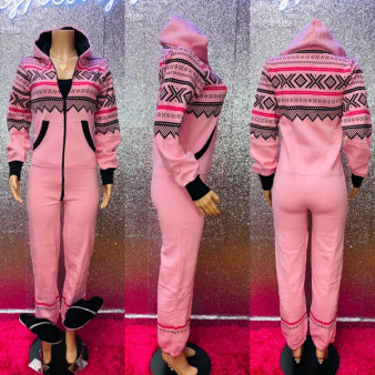 Pink Fleece Onesie