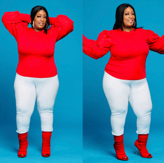 Puffer Sweater (RED)