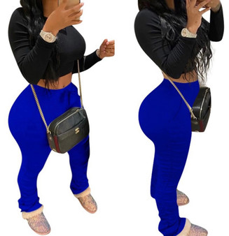 Stacked Pants (Blue)