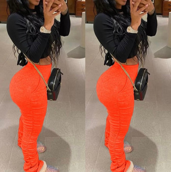 Stacked Pants (ORANGE)