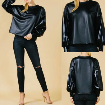 Lovely Leather Top