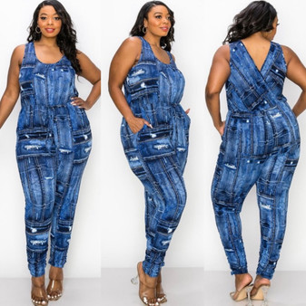 Impress Me Denim Jumpsuit