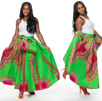 Green Goddess Skirt Set