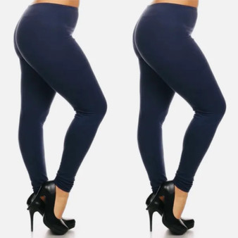 Plus Stretch Leggings (NAVY)
